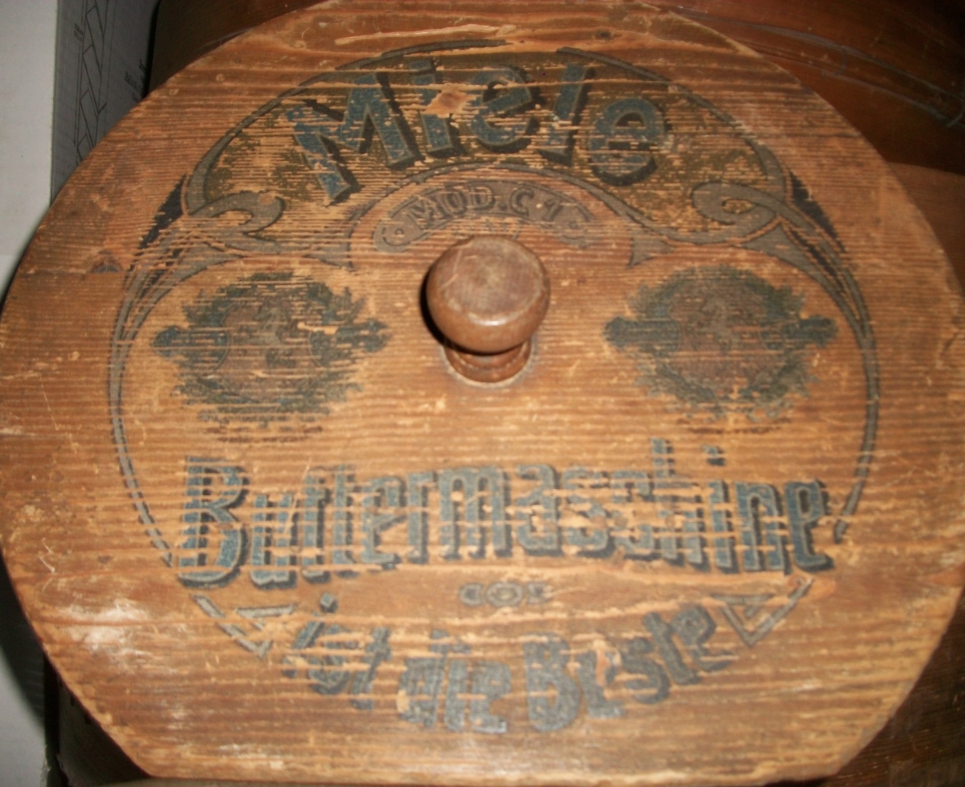 German "Butter Machine" (churn) cover