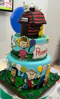 Granddaughter's A+ Pastry Course Cake final. Talk about a creative work of art! All from scratch.