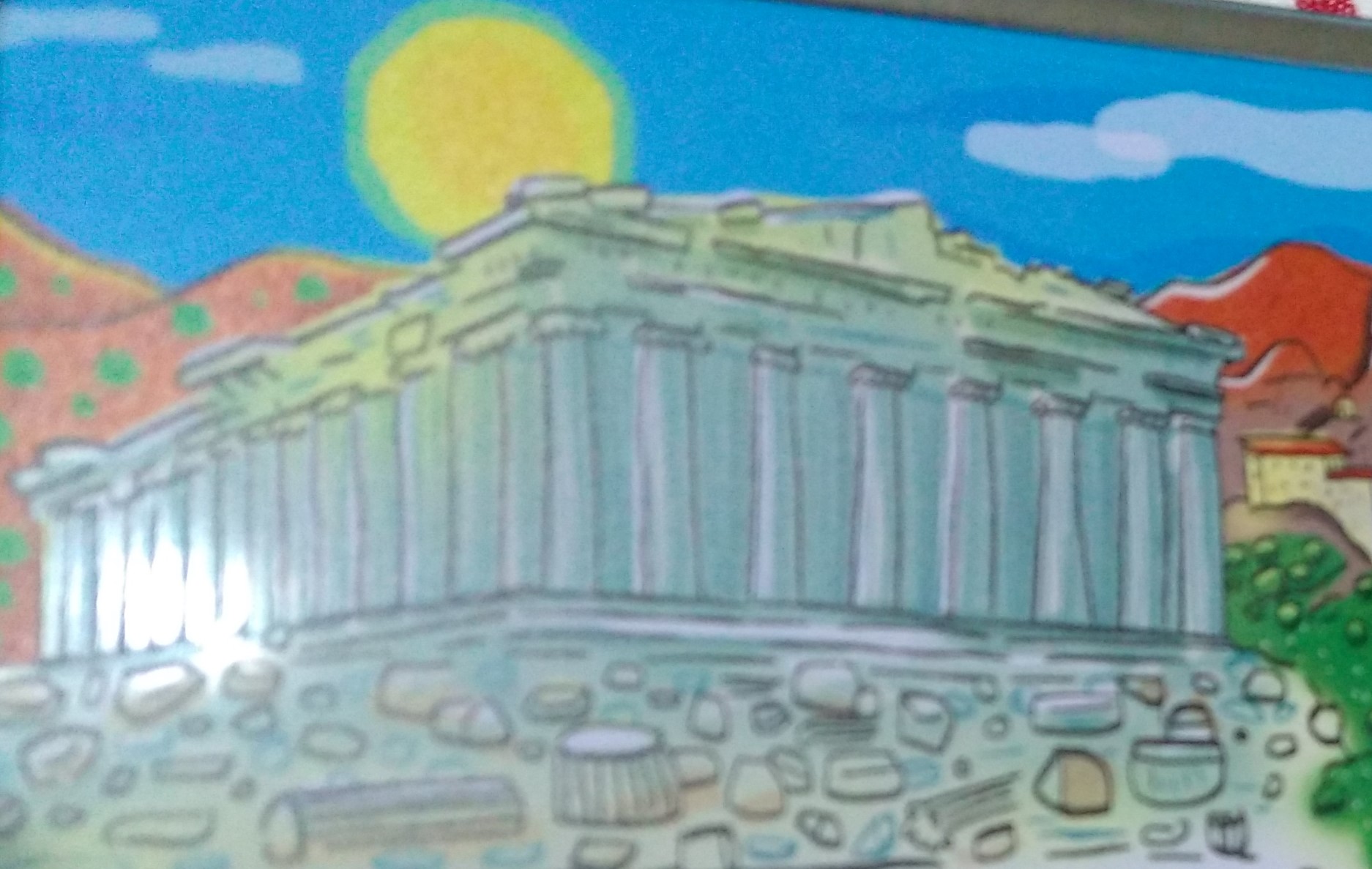 the Parthenon on the Acropolis in Athens