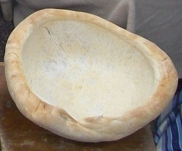 a homemade bread bowl