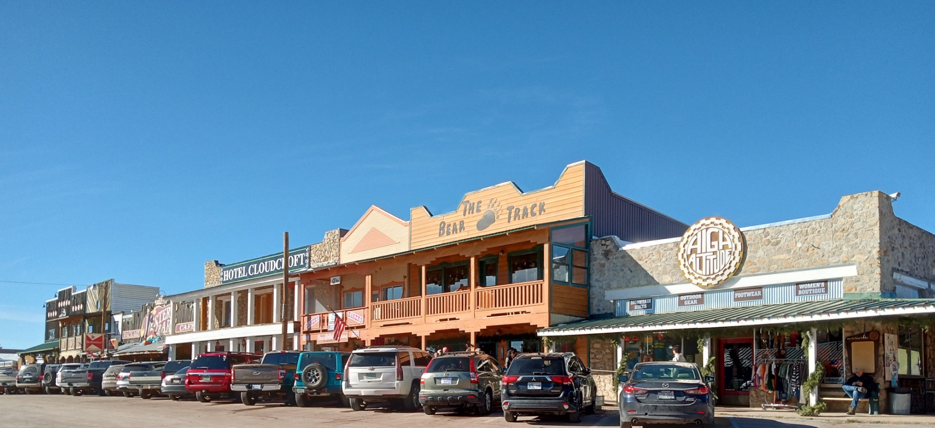 a true western town - park & look to the left . . .